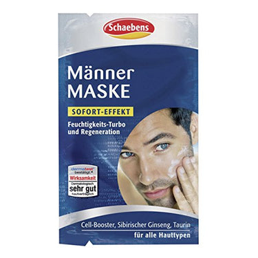Schaebens Männer Maske 2x 5 ml für alle Hauttypen, Sofort-Effekt, Feuchtigkeits-Turbo & Regeneration im Sale